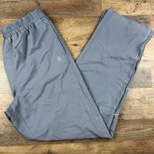 Coolibar‎ Pants mens M Track Athletic Lightweight Gray Ankle Zip UPF 50+